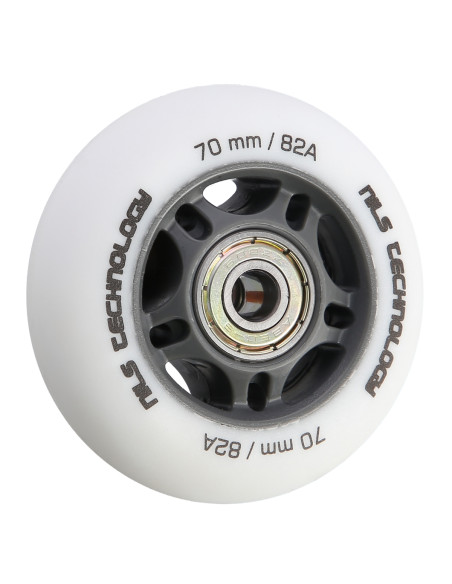 70x24 82A WHITE MATT (4 бр.) + ABEC-9 (8 бр.) КОМПЛЕКТ NILS EXTREME