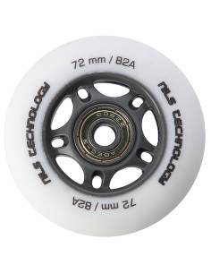 72x24 82A WHITE MATT (4 бр.) + ABEC-9 (8 бр.) КОМПЛЕКТ NILS EXTREME