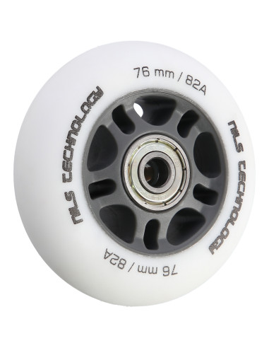 76x24 82A WHITE MATT (4 БР.) + ABEC-9 (8 БР.) КОМПЛЕКТ NILS EXTREME