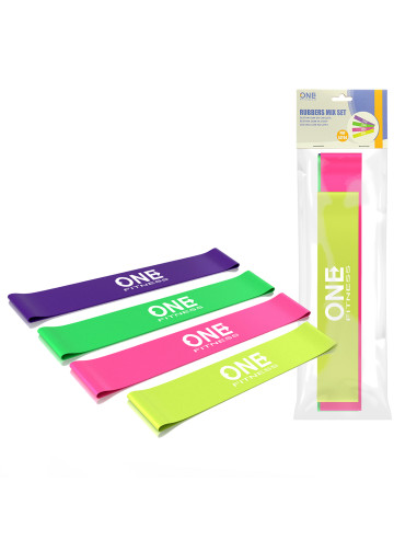 КОМПЛЕКТ04 КОМПЛЕКТ СЪПРОТИВНИ ЛЕНТИ ONE FITNESS