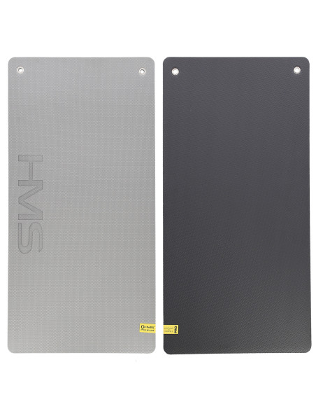 СВЕТЛО СИВО-ЧЕРНА ПОСТИЛКА ЗА ФИТНЕС С ОЧИ 12060 СМ EVA 15 ММ HMS PREMIUM