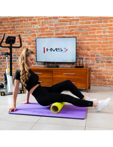 ВИОЛЕТОВО-ЧЕРНА ПОСТИЛКА ЗА ФИТНЕС С ОЧИ HMS PREMIUM