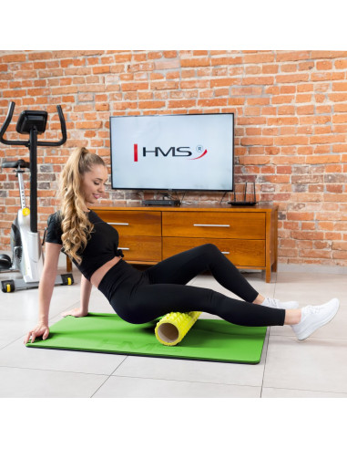 ЗЕЛЕНО-ЧЕРНА ПОСТИЛКА ЗА ФИТНЕС С ОЧИ HMS PREMIUM