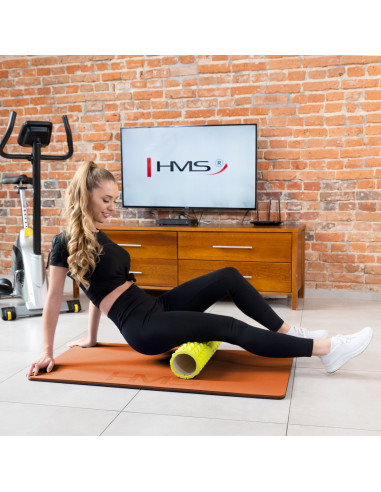 ОРАНЖЕВО-ЧЕРНА ПОСТИЛКА ЗА ФИТНЕС С ОЧИ HMS PREMIUM