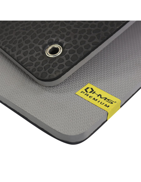 СИВО-ЧЕРНА ПОСТИЛКА ЗА ФИТНЕС С ОЧИ HMS PREMIUM