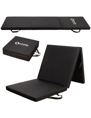 ГИМНАСТИЧЕСКИ МАТРАК СГЪВАЕМ 1800х600ММ ЧЕРЕН HMS PREMIUM