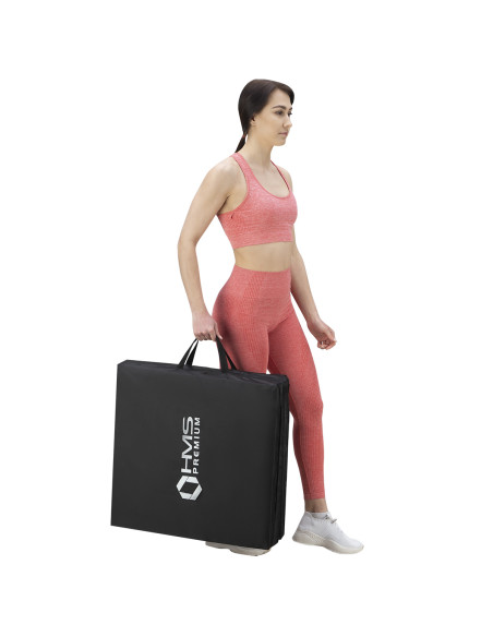 ГИМНАСТИЧЕСКИ МАТРАК СГЪВАЕМ 1800х600ММ ЧЕРЕН HMS PREMIUM