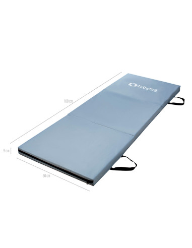 ГИМНАСТИЧЕСКИ МАТРАК СГЪВАЕМ 1800x600MM СИВ HMS PREMIUM