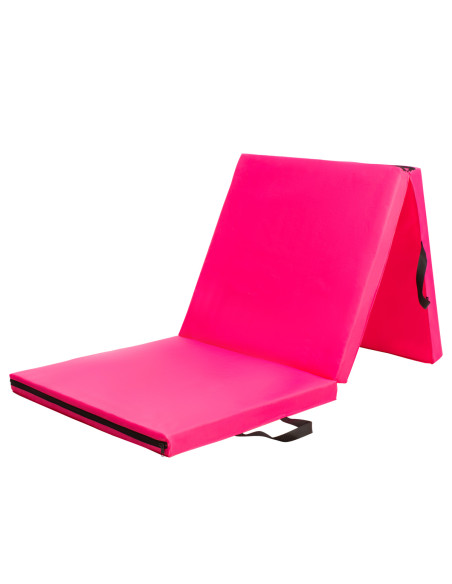 ГИМНАСТИЧЕСКИ МАТРАК СГЪВАЕМ 1800х600ММ РОЗОВ HMS PREMIUM
