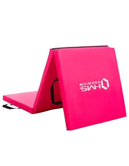 ГИМНАСТИЧЕСКИ МАТРАК СГЪВАЕМ 1800х600ММ РОЗОВ HMS PREMIUM