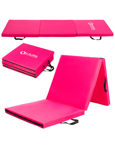ГИМНАСТИЧЕСКИ МАТРАК СГЪВАЕМ 1800х600ММ РОЗОВ HMS PREMIUM
