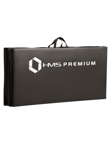 ГИМНАСТИЧЕСКИ МАТРАК СГЪВАЕМ 2400x1200 ММ ЧЕРЕН HMS PREMIUM