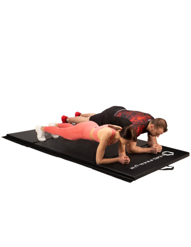 ГИМНАСТИЧЕСКИ МАТРАК СГЪВАЕМ 2400x1200 ММ ЧЕРЕН HMS PREMIUM