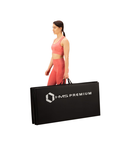 ГИМНАСТИЧЕСКИ МАТРАК СГЪВАЕМ 2400x1200 ММ ЧЕРЕН HMS PREMIUM
