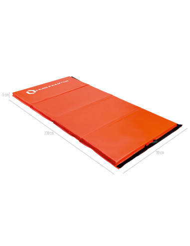 ГИМНАСТИЧЕСКИ МАТРАК СГЪВАЕМ 2400x1200 ММ ЧЕРВЕН HMS PREMIUM