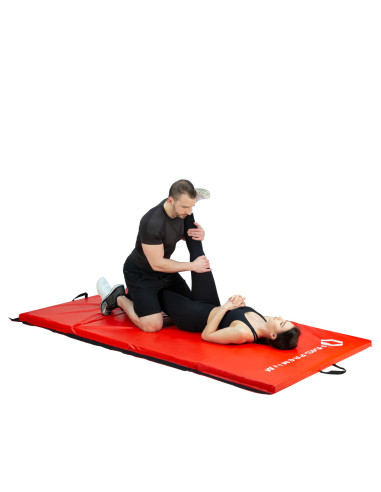 ГИМНАСТИЧЕСКИ МАТРАК СГЪВАЕМ 2400x1200 ММ ЧЕРВЕН HMS PREMIUM