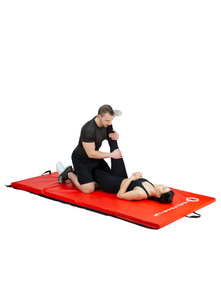 ГИМНАСТИЧЕСКИ МАТРАК СГЪВАЕМ 2400x1200 ММ ЧЕРВЕН HMS PREMIUM