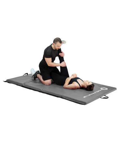 ГИМНАСТИЧЕСКИ МАТРАК СГЪВАЕМ 2400x1200 ММ СИВ HMS PREMIUM