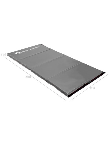 ГИМНАСТИЧЕСКИ МАТРАК СГЪВАЕМ 2400x1200 ММ СИВ HMS PREMIUM