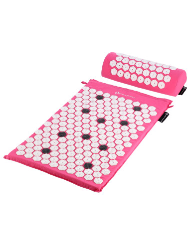 РОЗОВ КОМПЛЕКТ АКУПРЕСУРНА ПОСТИЛКА HMS PREMIUM