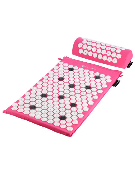 РОЗОВ КОМПЛЕКТ АКУПРЕСУРНА ПОСТИЛКА HMS PREMIUM