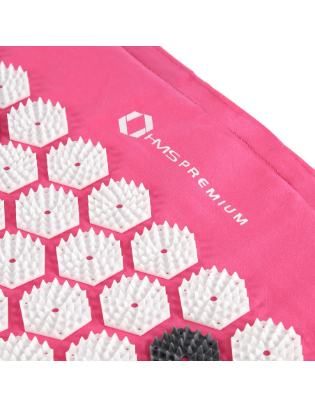 РОЗОВ КОМПЛЕКТ АКУПРЕСУРНА ПОСТИЛКА HMS PREMIUM