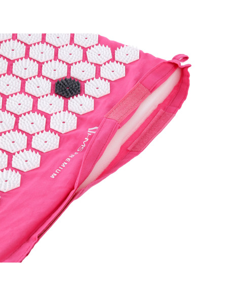 РОЗОВ КОМПЛЕКТ АКУПРЕСУРНА ПОСТИЛКА HMS PREMIUM