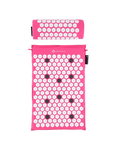 РОЗОВ КОМПЛЕКТ АКУПРЕСУРНА ПОСТИЛКА HMS PREMIUM