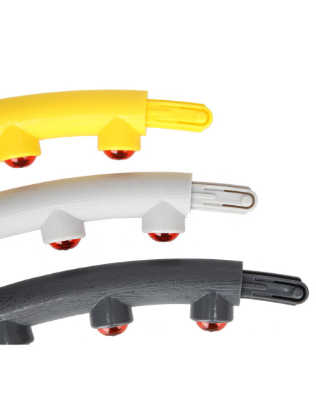 СИВО-ЖЪЛТ МАСАЖЕН ОБЧЪЧ HULA HOOP С МАГНИТИ 85 СМ HMS