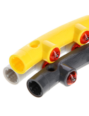 СИВО-ЖЪЛТ МАСАЖЕН ОБЧЪЧ HULA HOOP С МАГНИТИ 85 СМ HMS