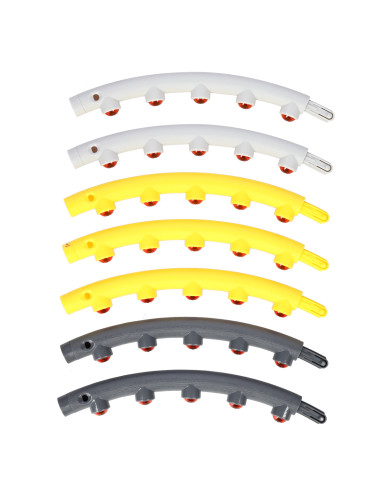 СИВО-ЖЪЛТ МАСАЖЕН ОБЧЪЧ HULA HOOP С МАГНИТИ 85 СМ HMS