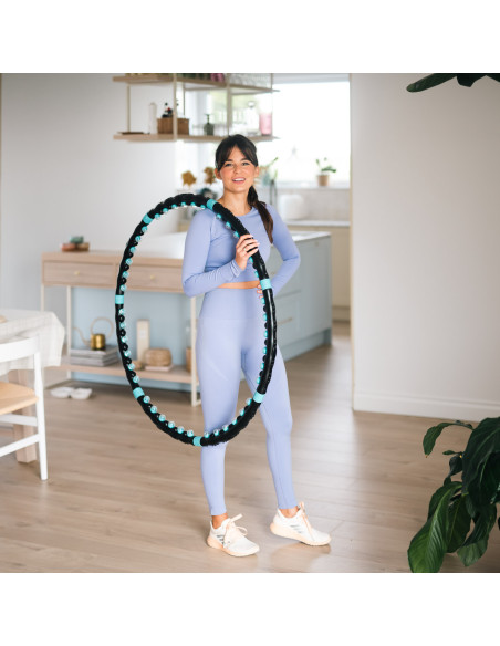 ЧЕРНО-СИН ХУЛА ХОП МАСАЖЕН ОБЧЪР С МАГНИТИ 98 СМ HMS