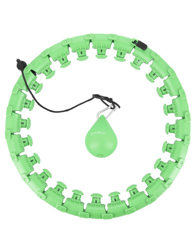 ЗЕЛЕН ХУЛА ХУП С ТОЧКИ ЗА МАСАЖ И ГРАВИТАЦИОННА ТОПКА HMS