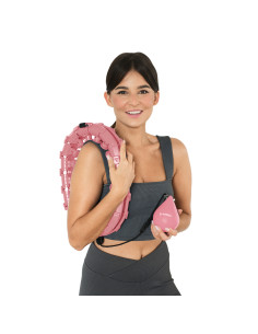 РОЗОВ ХУЛА ХУП С ТОЧКИ ЗА МАСАЖ И ГРАВИТАЦИОННА ТОПКА HMS