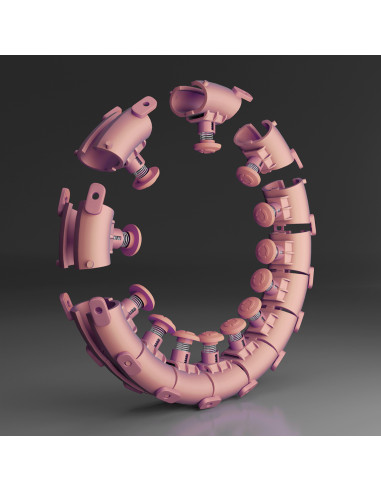 РОЗОВ ХУЛА ХУП С ТОЧКИ ЗА МАСАЖ И ГРАВИТАЦИОННА ТОПКА HMS