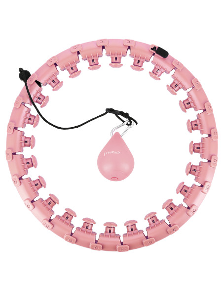 РОЗОВ ХУЛА ХУП С ТОЧКИ ЗА МАСАЖ И ГРАВИТАЦИОННА ТОПКА HMS