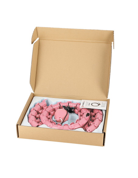 РОЗОВ ХУЛА ХУП С ТОЧКИ ЗА МАСАЖ И ГРАВИТАЦИОННА ТОПКА HMS