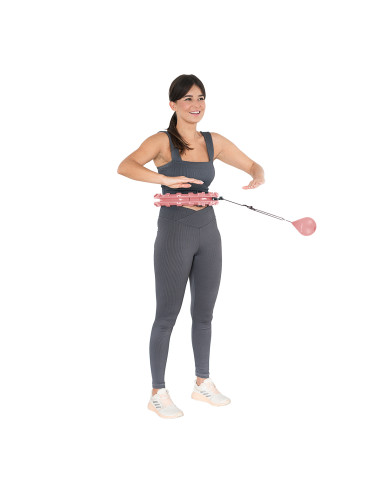 РОЗОВ ХУЛА ХУП С ТОЧКИ ЗА МАСАЖ И ГРАВИТАЦИОННА ТОПКА HMS