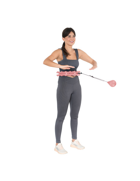 РОЗОВ ХУЛА ХУП С ТОЧКИ ЗА МАСАЖ И ГРАВИТАЦИОННА ТОПКА HMS