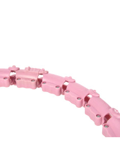 ХУЛА ХУП СВЕТЛО РОЗОВ С МАСАЖНИ ТОЧКИ И ГРАВИТАЦИОННА ТОПКА HMS