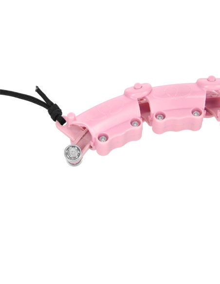 ХУЛА ХУП СВЕТЛО РОЗОВ С МАСАЖНИ ТОЧКИ И ГРАВИТАЦИОННА ТОПКА HMS