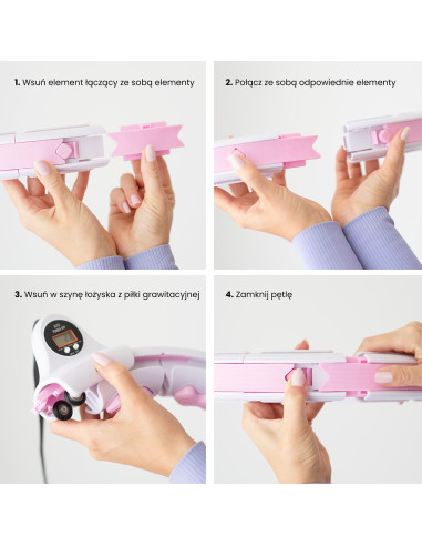 РОЗОВ ХУЛА ОБЧЪЧ С МАСАЖНИ ТОЧКИ И ГРАВИТАЦИОННА ТОПКА + БРОЯЧ HMS