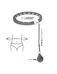 ЧЕРЕН ХУЛА ХУП С МАСАЖНИ ТОЧКИ И ГРАВИТАЦИОННА ТОПКА + БРОЯЧ HMS 2