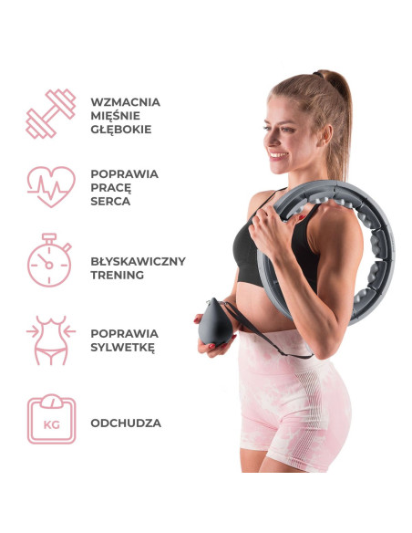 ЧЕРЕН ХУЛА ХУП С МАСАЖНИ ТОЧКИ И ГРАВИТАЦИОННА ТОПКА + БРОЯЧ HMS