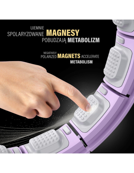 ХУЛА ХУП ВИОЛЕТОВ С МАСАЖНИ ТОЧКИ И ГРАВИТАЦИОННА ТОПКА + БРОЯЧ HMS