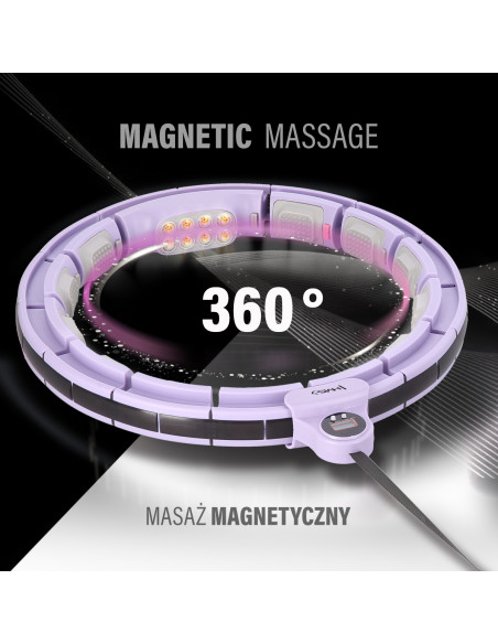 ХУЛА ХУП ВИОЛЕТОВ С МАСАЖНИ ТОЧКИ И ГРАВИТАЦИОННА ТОПКА + БРОЯЧ HMS