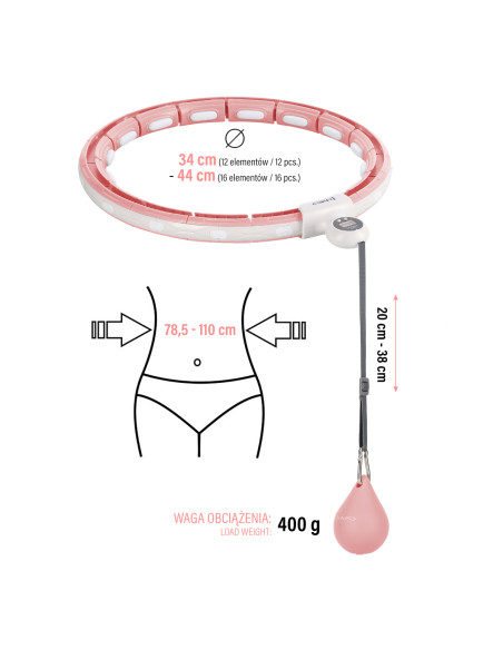 ХУЛА ХУП РОЗОВ С МАГНИТИ И ГРАВИТАЦИОННА ТОПКА + БРОЯЧ HMS