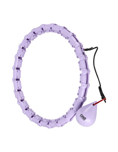 ХУЛА ХУП ВИОЛЕТОВ С МАСАЖНИ ТОЧКИ И GRAVITY BALL ONE FITNESS