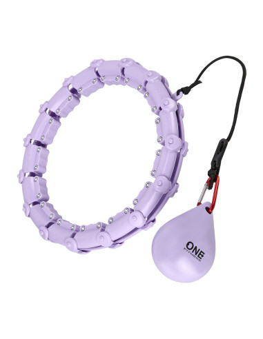 ХУЛА ХУП ВИОЛЕТОВ С МАСАЖНИ ТОЧКИ И GRAVITY BALL ONE FITNESS