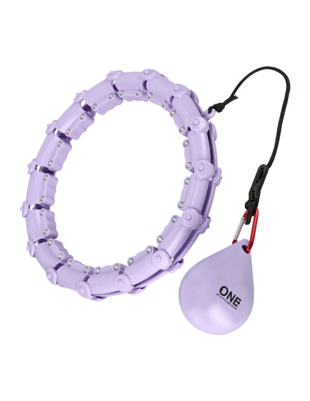 ХУЛА ХУП ВИОЛЕТОВ С МАСАЖНИ ТОЧКИ И GRAVITY BALL ONE FITNESS